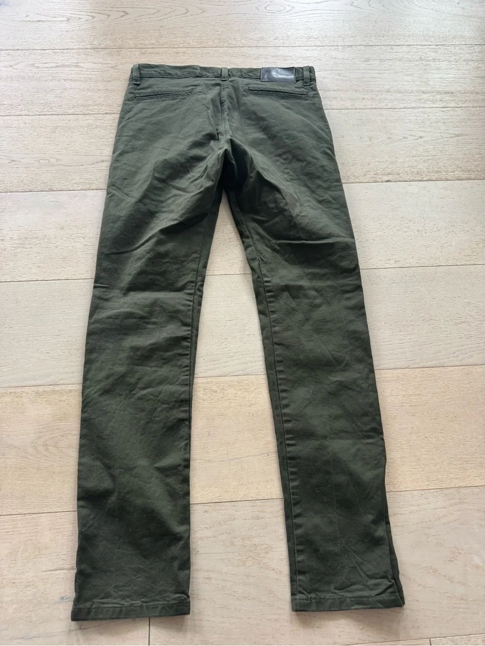 Naked & Famous Slim Chino green stretch twill Japanese Sz 30